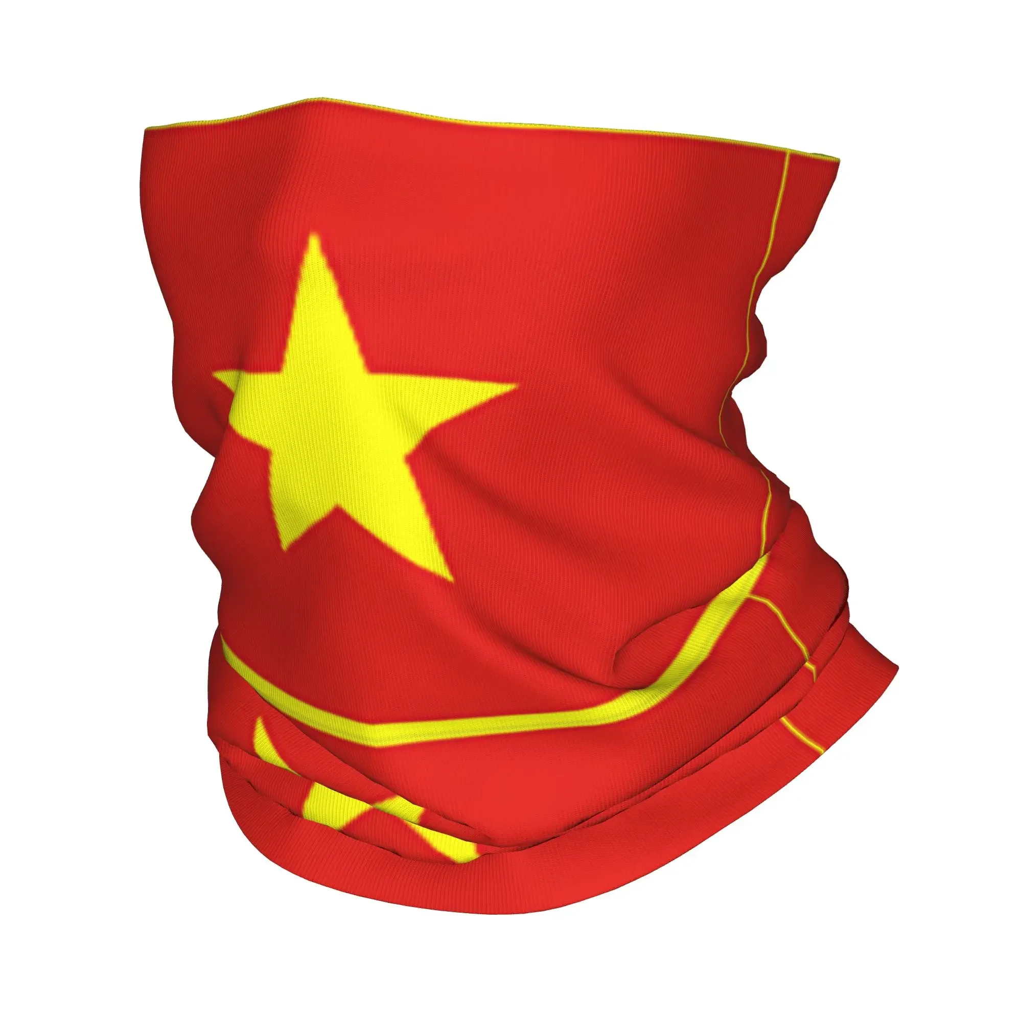 New Vietnam Flag Yellow Star Asia Bandana Neck Gaiter Balaclavas Wrap Scarf Printed Souvenir Headwear Outdoor Sports Unisex Adul