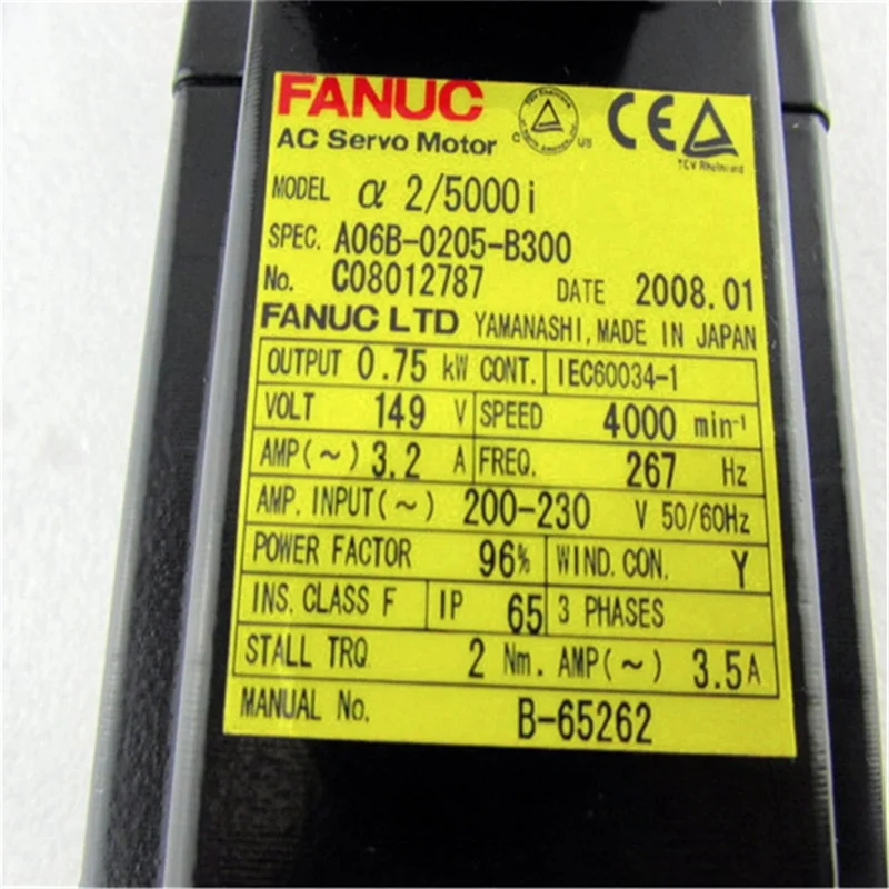 

A06B-0205-B300 Fanuc Servo Motor For Machine