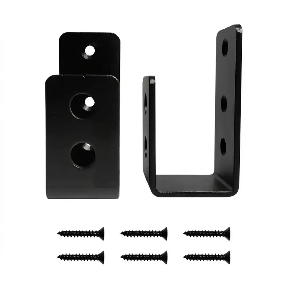 U Bracket Door Security Barricade Hardware Heavy Metal Holder For Garage Gate Warehouse Entryway DIY Home Protection