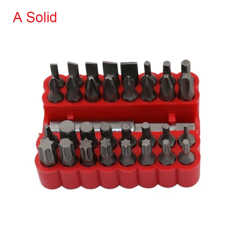Imagem -03 - Anti-desmantelamento Estrela Chave de Fenda Bit Grupo Extensão Magnética Bit Holder Prova de Segurança Liberação Rápida 33 Pcs