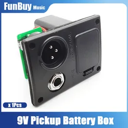 9V Guitar Pickup Battery Box Case for Acoustic Classical Guitar Preamp Guitar Accessories