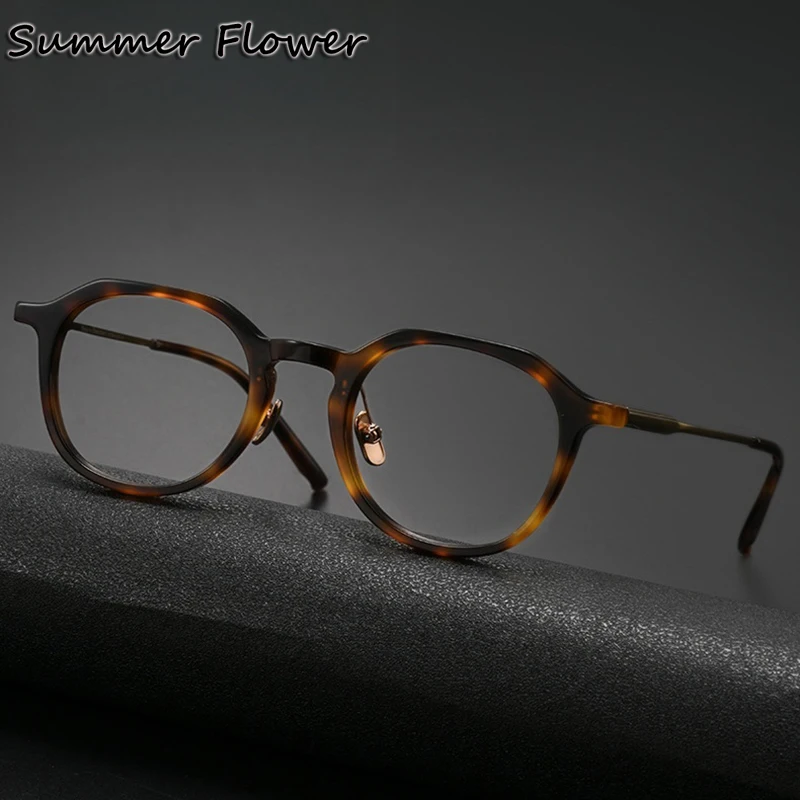 

Woman Retro Gafas Presbyopia Optical Frame Acetate Vintage Fashion Spectacle Male Eyewear Man Myopia Lenses Eyeglass for Myopia
