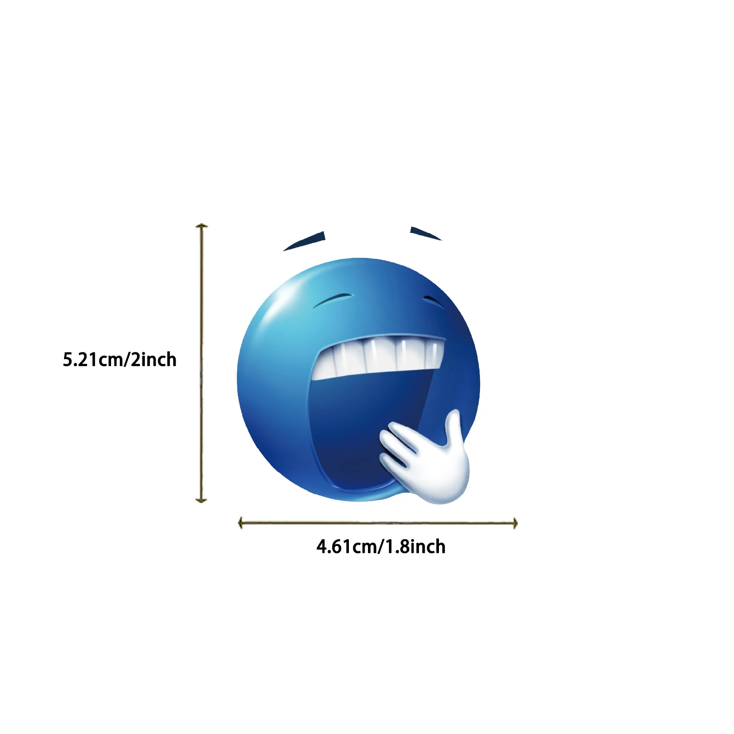50PCS Blue Beans Emoticon Pack Collection Stickers Reusable PVC Decals for Scrapbooking Laptops Water Bottles Cars School