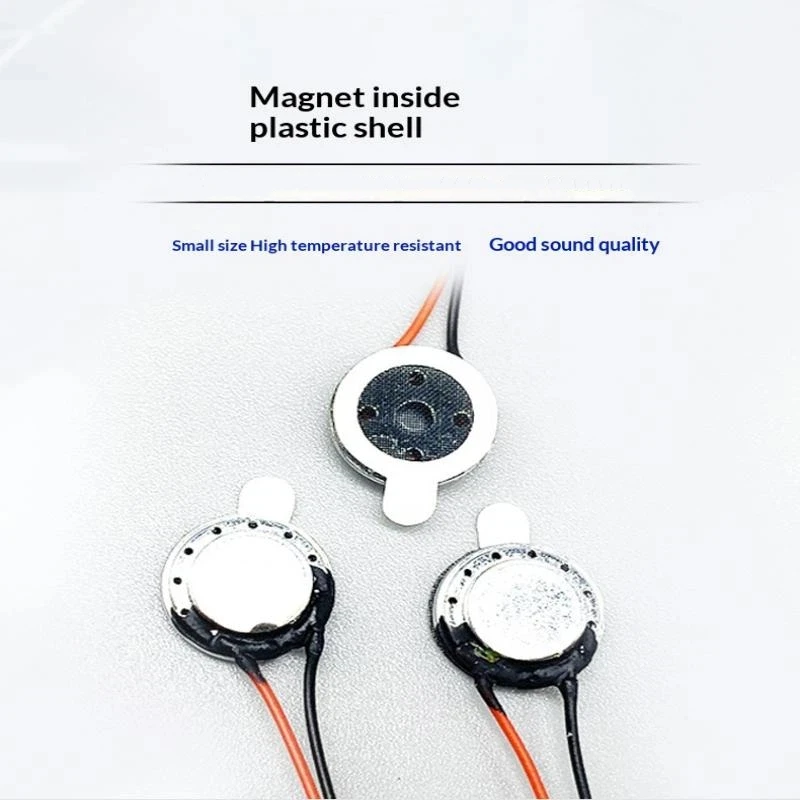 1/5/10Pcs 10mm Diameter Mini Loudspeaker Ultra-thin 8Ohm 0.5W 1W Round Speaker For Mobile Phone Repair Audio DIY