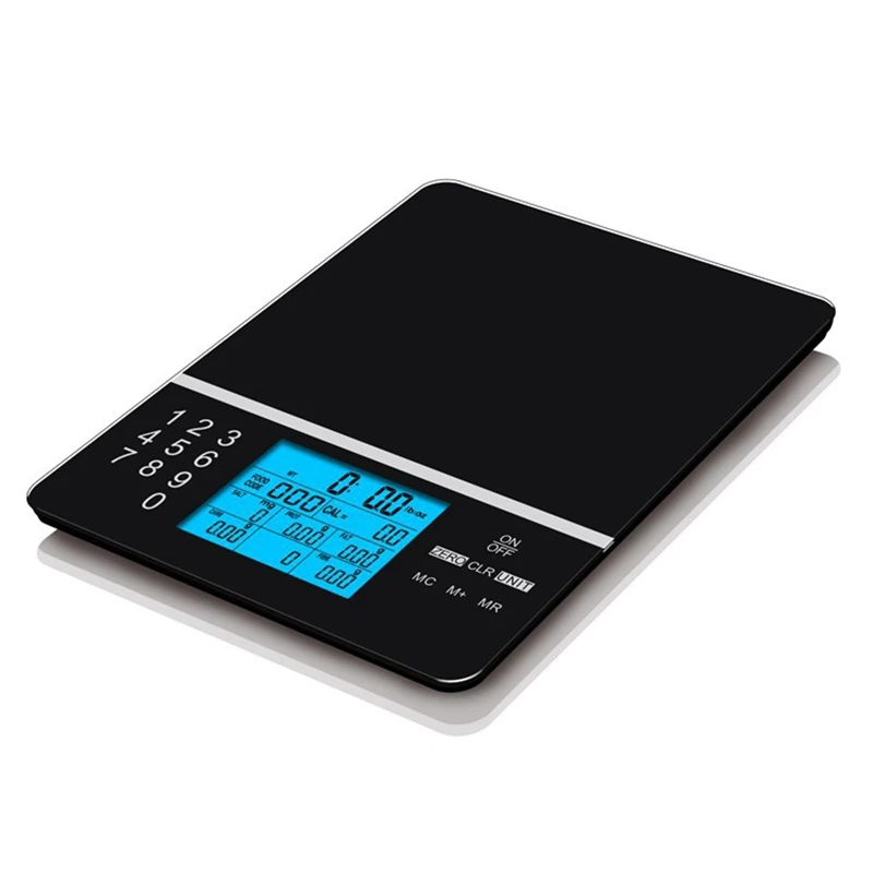 5kg/1g Electronic Nutrition Scale Smart Digital Touch Screen Tempered Glass Waterproof Baby Kitchen Food Weighing Balance Gadget