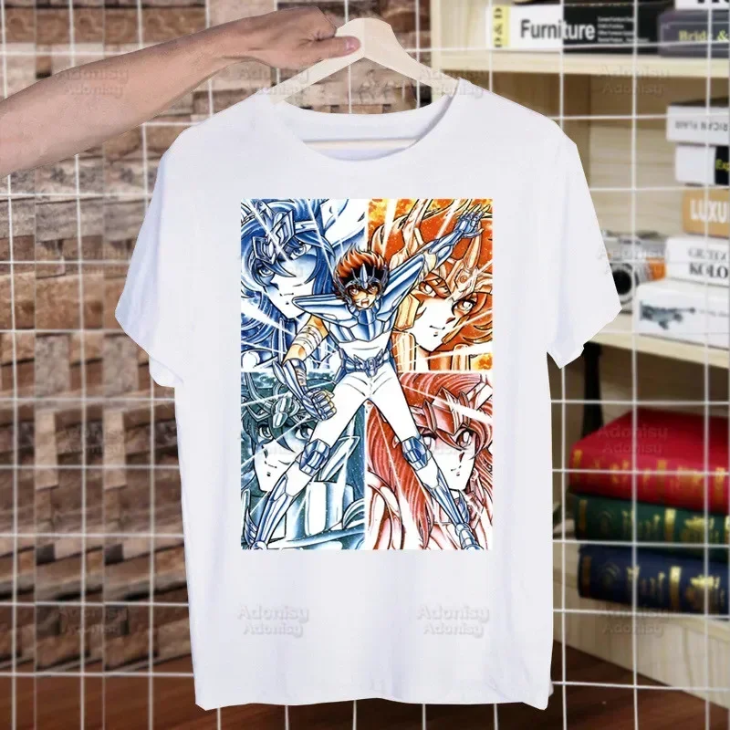 Saint Seiya Anime Manga Phoenix T-shirts Summer Men/Women Hip Hop Funny Print Tshirt Streetwear t shirts Short Sleeve Tops
