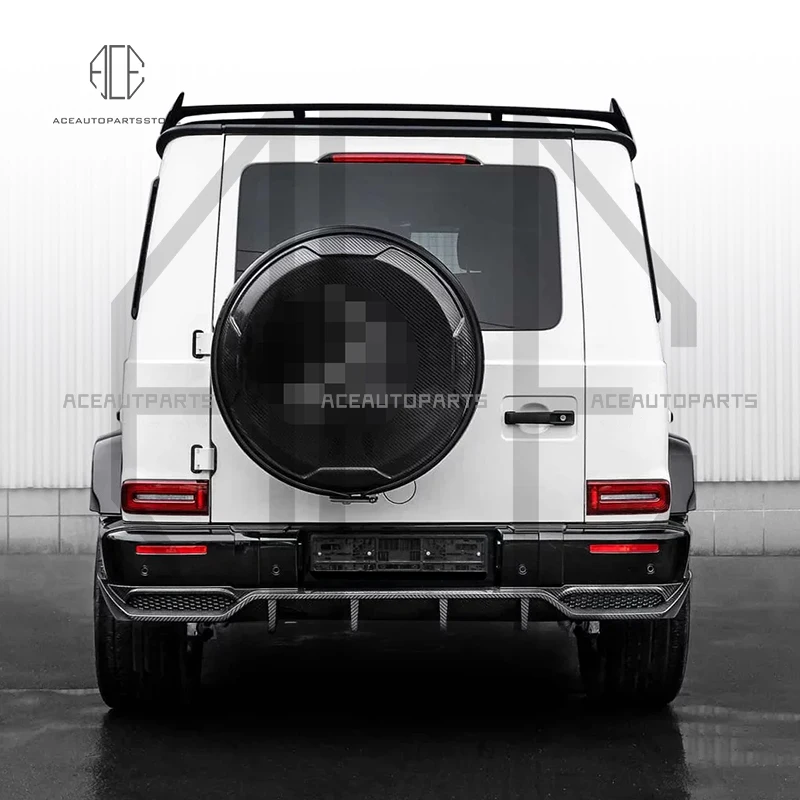 Tc Style Dry Carbon Fiber Rear Diffuser Body Kit For Mercedes Benz G-Class W464 W463A G500 AMG G63 2019-2022