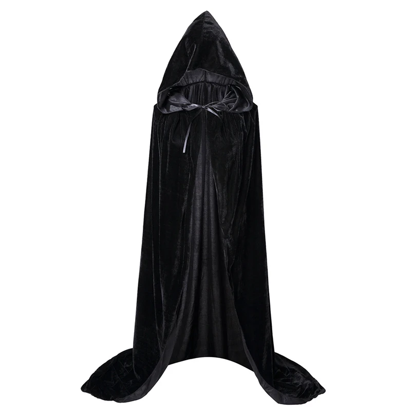 Movie Hocus Pocus 2 Witch Cloak Hooded Mary Sarah Winifred Sanderson Sister Cosplay Costume Halloween Adult Kids Long Party Cape