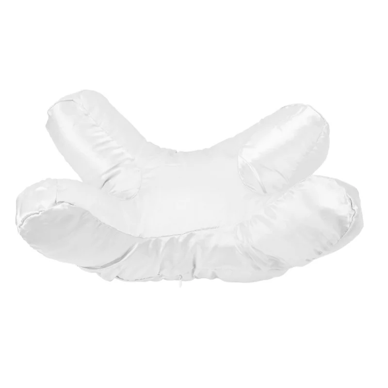 Anti Wrinkle Aging Pillow Cotton Filled Ultra Soft Shock Absorption Detachable Beauty Sleep Pillow For Deep Sleeping