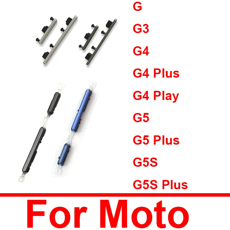 Power Volume Side Button For Motorola Moto G5 G5s G4 Plus G4 Play G3 G Power On Off Volume Switch Key Replacement Parts
