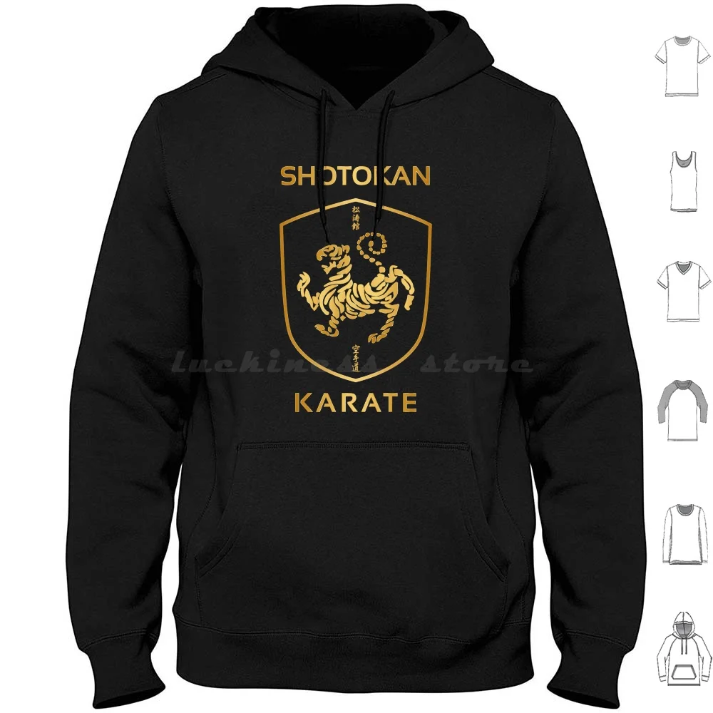 Shotokan Gold Hoodie cotton Long Sleeve Karate Shotokan Martial Arts Martialarts Martial Punch Kick Power Japan Fighter