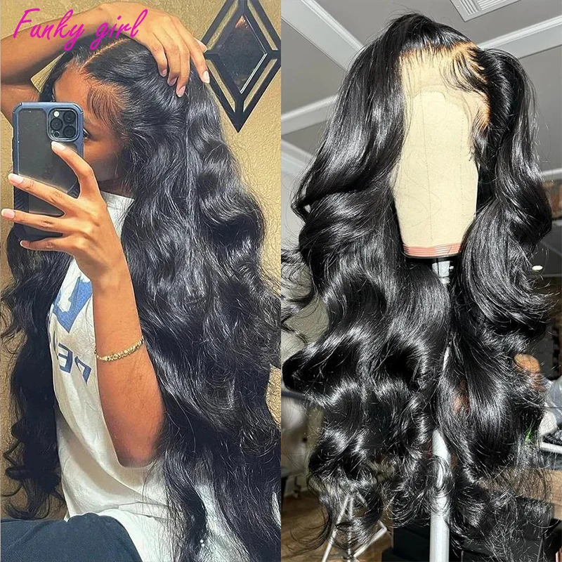 Super Sale 13x4 13x6 Body Wave Lace Front Wig Pre Plucked 100% Real Human Hair Wigs For Women 4x4 Wig 180 Density