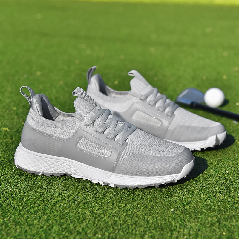 

Golf shoes women's sports shoes four season breathable non slip fashionable lace up nail free motion shoes professional sole