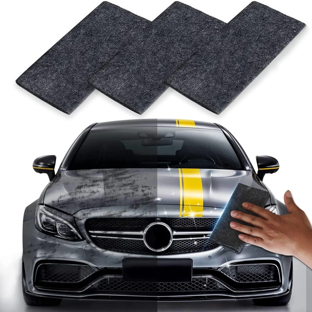 3/6/9PCS Car Scratch Repair Cloth Nano Sparkle Magic Cloth Remover For Paint Scratches Water Stains Cleaning Maintenance Tools