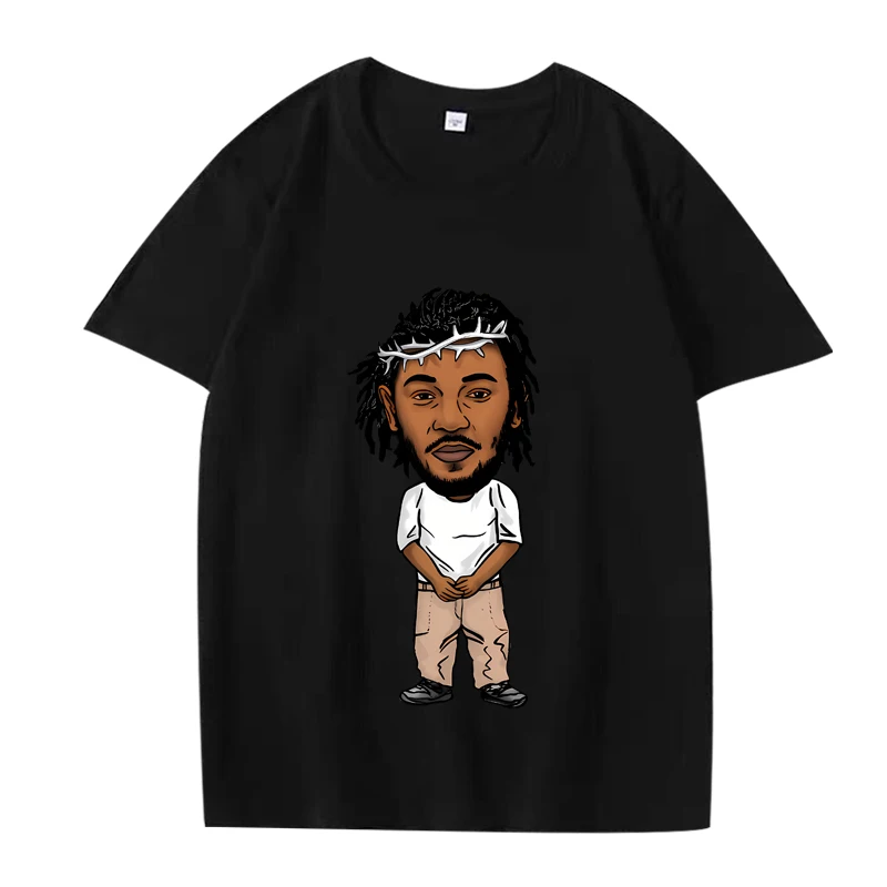 

Kendrick Lamar rapper funny graphics T Shirt men women Oversized 100% Cotton streetwear short sleeve Summer print Unisex tops