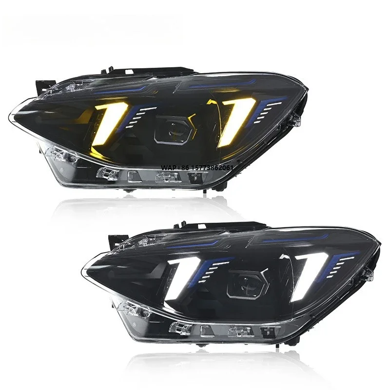 

1 Unit for 12-14 1 Series F20 Headlight Assembly Modification with Fang Shaped LED Daytime Running Light Steering Lens