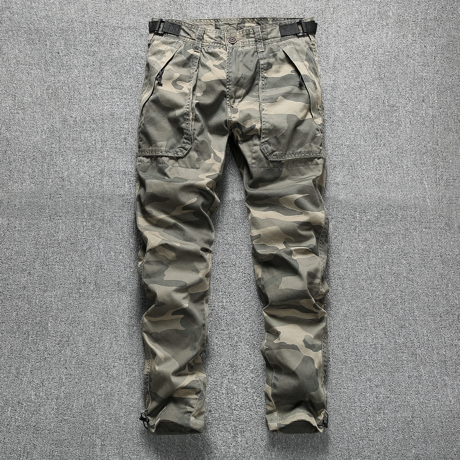 2024 Autumn New Men's Casual Pants, Camouflage Cargo Pants, Multi Pockets Working Pants, Outdoor Hiking Pants