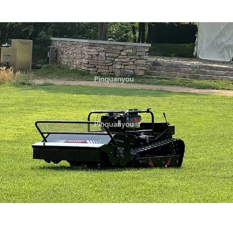 Professional 18HP Petrol 4-Stroke  Remote Control Lawn Mower Hydraulic Lifting 100cm Width Big Power Small Tree Machine