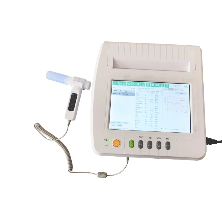 

10.1" color LCD lung function tester portable spirometer