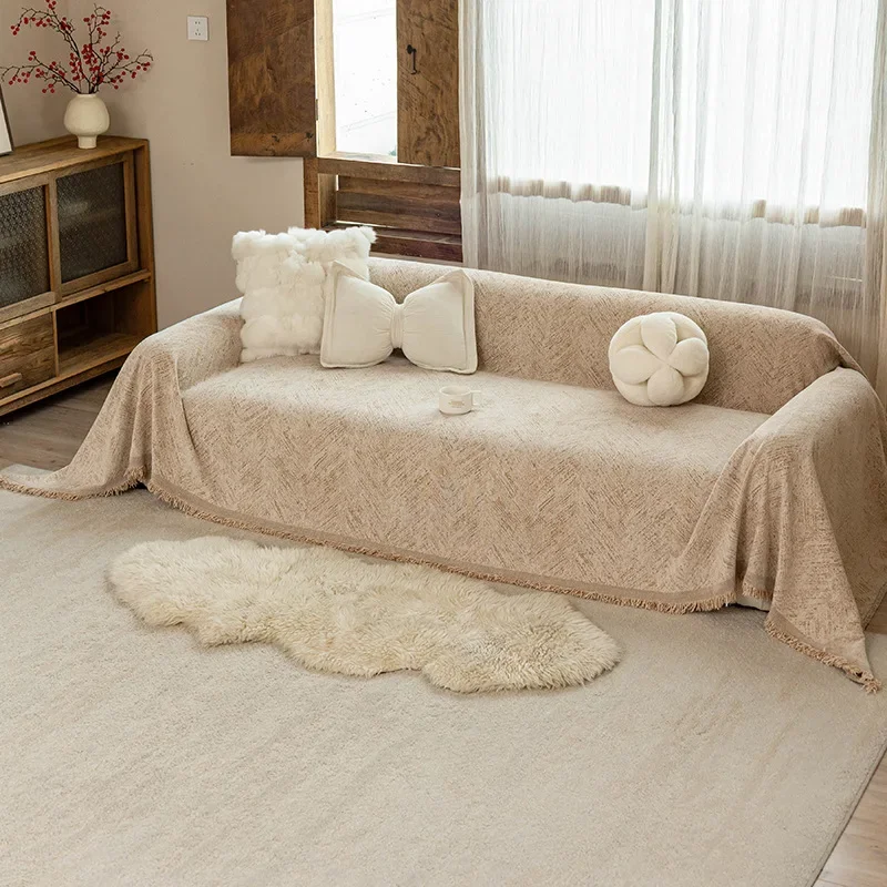 Modern Simple Chenille High-end Sofa Cover Cloth Universal Sofa Towel in All Seasons Full Cover Cover Blanket Dirt-resistant