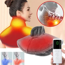 Electric Heating Shoulder Neck Heating Pad Hot Compress Warming Blanket Heated Cervical Shawl Wrap Brace Temperature Controller