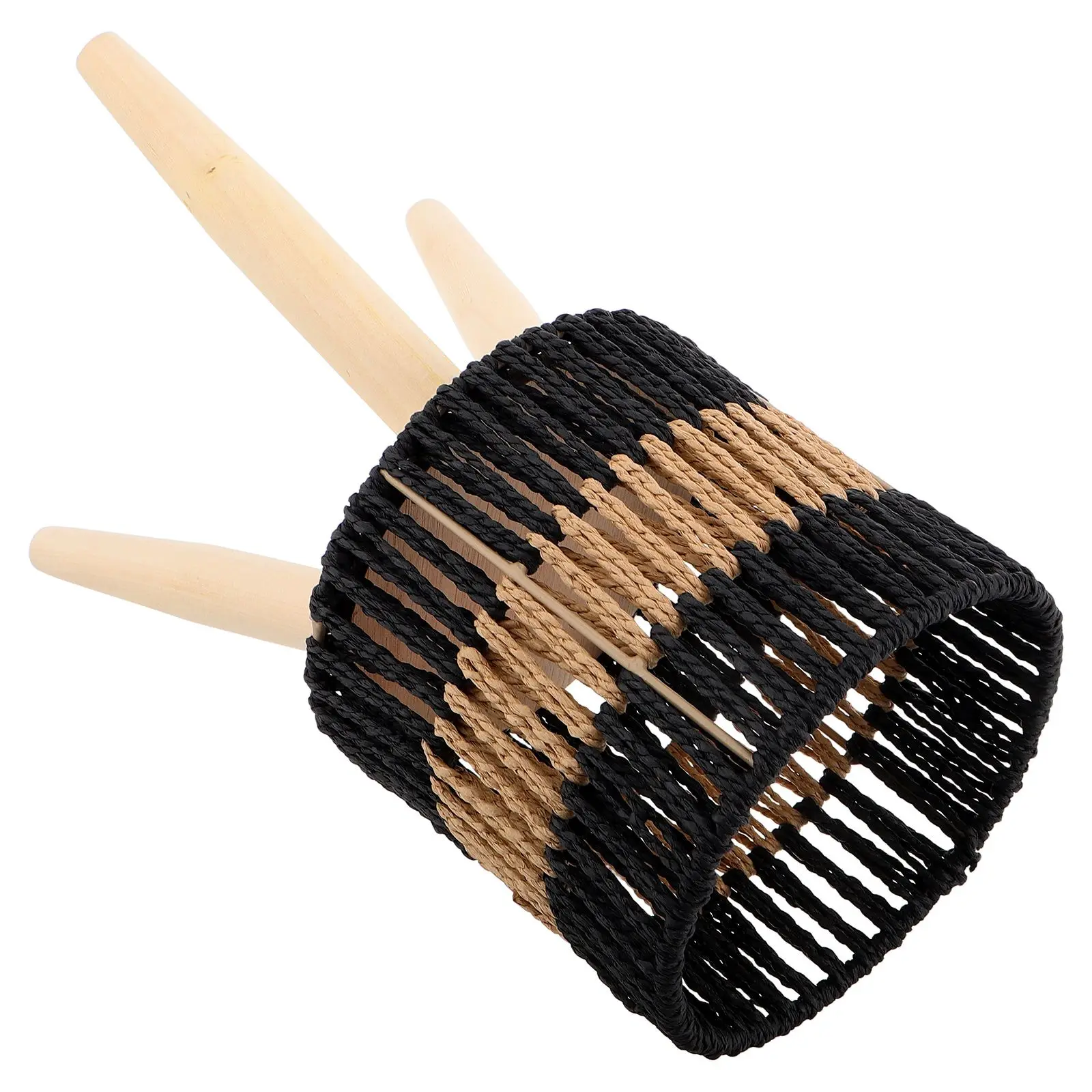 

Creative Flower Pot Stand Woven Plant Basket Detachable Desk Ornaments Indoor Decorative Rope Supports Wooden Planter Bathroom
