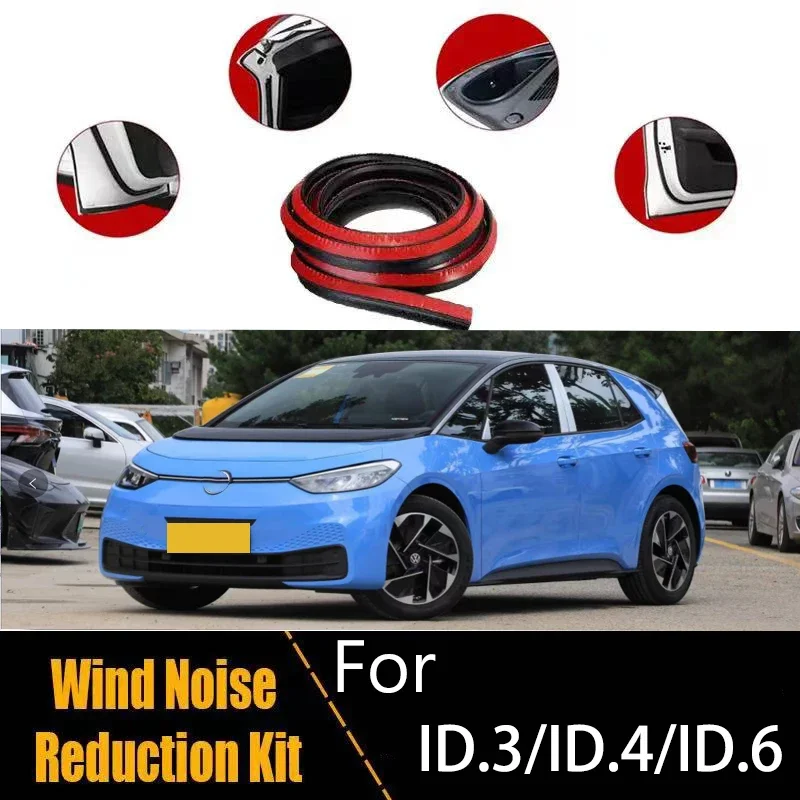 For Volkswagen VW ID.3 ID.4 ID.4 CROZZ ID.6 ID.6 CROZZ A set of car sealing strips door soundproofing strips