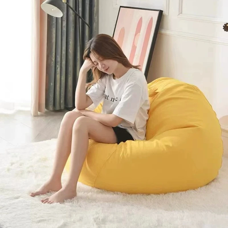 Boneless Recliner French Style Bean Bag Sofas Floor Sleep Luxury Bean Bag Sofas Simple Lounge Bedroom Muebles Nordic Furniture