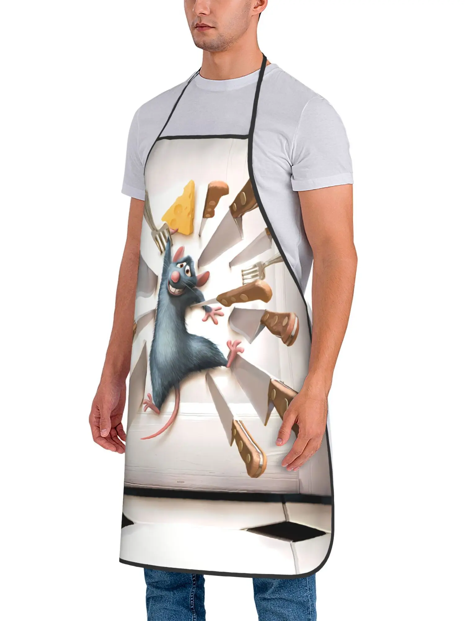 【Mouse Fun Kitchen】Mouse Theme Apron, Durable & Cute Kitchen Cover-Up