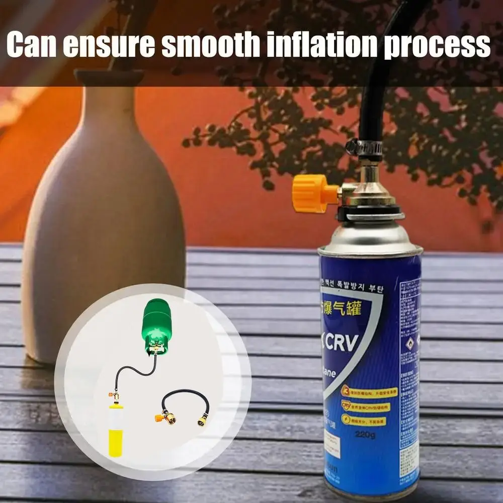 

Explosion-proof Gas Refill Adapter Portable Rubber Tube Camping Gas Stove Refueling Adapter Multifunctional Gas Adapter Barbecue