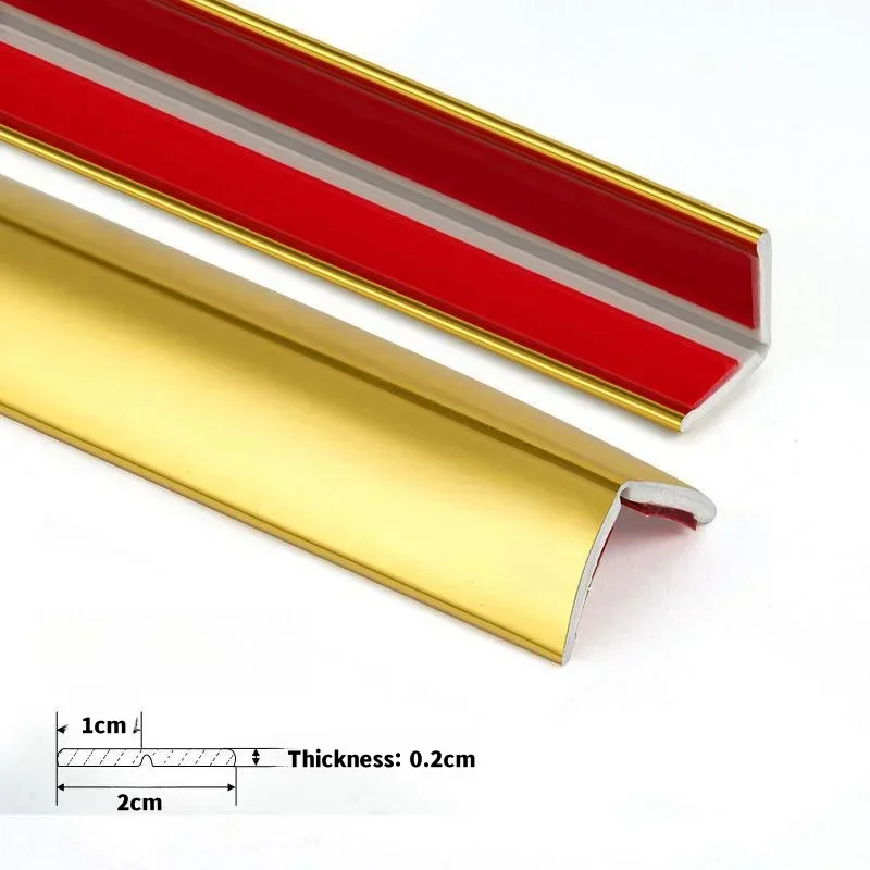 1M 5M PVC Self-Adhesive Corner Protector Strip Anti-Collision Bumper Guard Tape Furniture Edge Wall Decorative Sticker