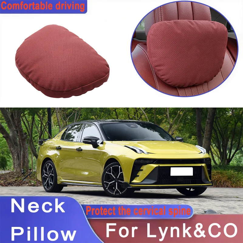 

Car Headrest Neck Support Seat Lumbar Cushion Neck Pillow Interior Accessories For Lynk&CO 01 05 03 08 02 04 06 07 PHEV 09 MHEV