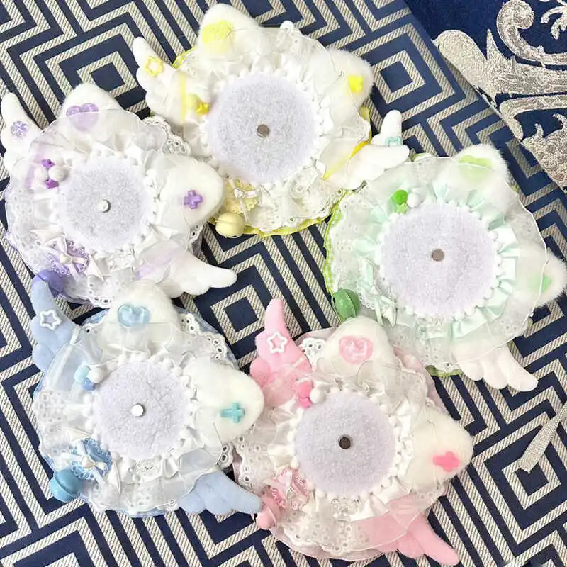 Angel Wings Cute Badge Holder Itabag Fill Decoration, Lolita Badge Rosette Anime Pain Board Decorations