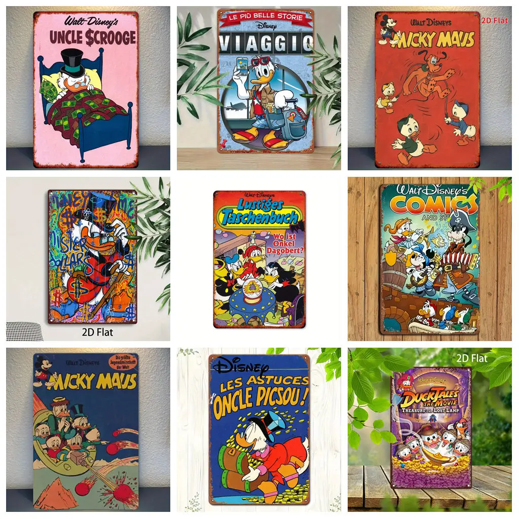 

Miniso Disney Donald Duck Tin Signs Funny Bar Metal Sign, Retro Plaque, Sign, Alcohol Drinker, Club, Kitchen Wall Decoration