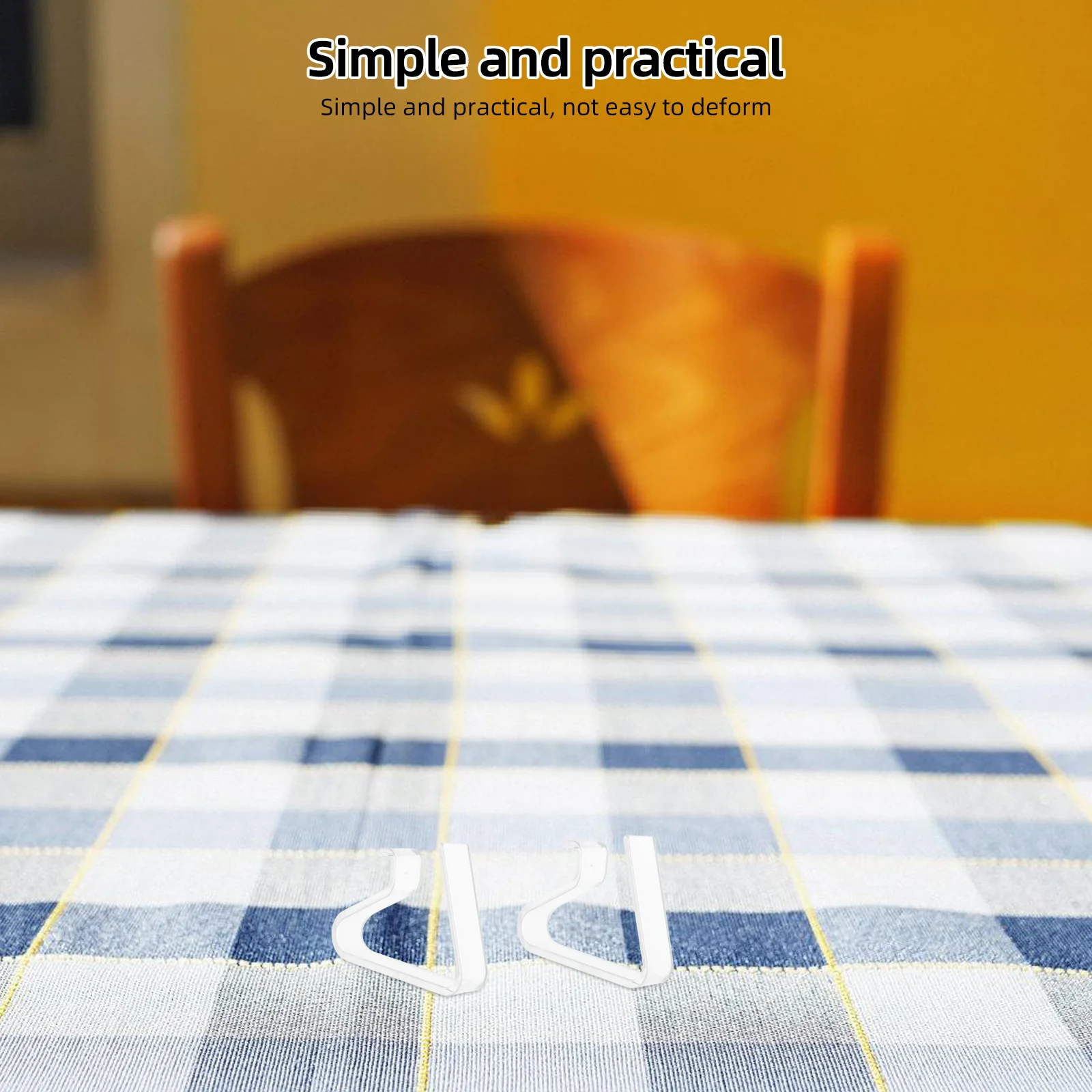

6pcs Transparent Tablecloth Clips Plastic Hold Down Clamps For Outdoor Tables Picnic Tablecloth Clips Home Kitchen Cafe Use