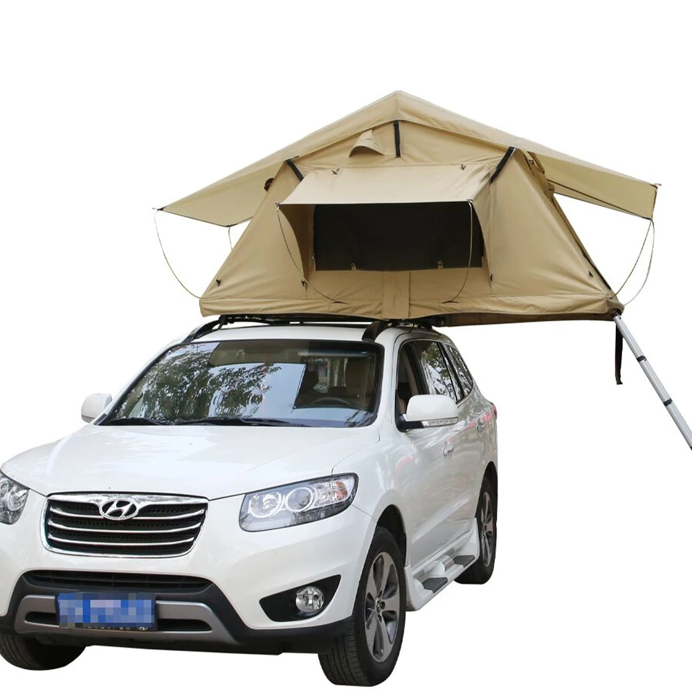 

High Quality 3-4 Person Family Outdoor Rooftent Camper Fiberglass Waterproof Aluminium Shell Quick Open Car Roof Tent