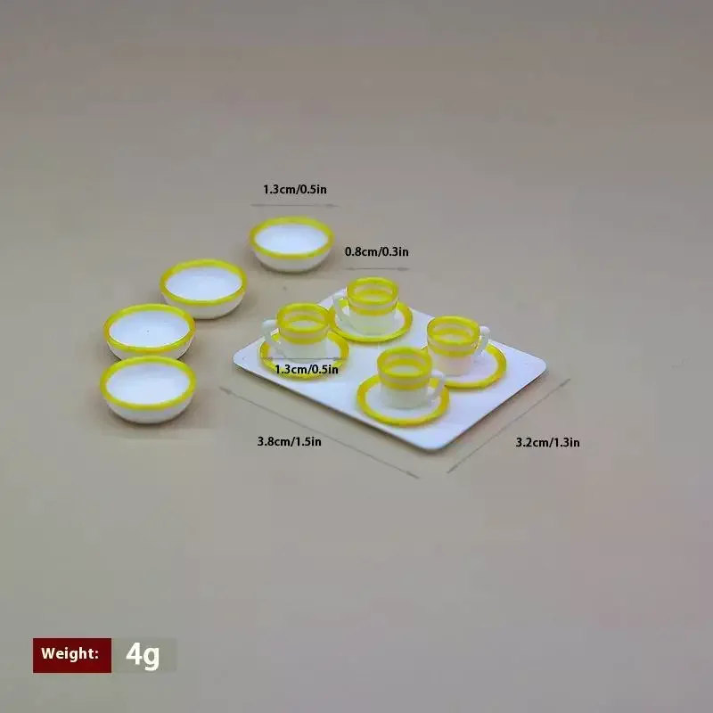 13 個キッチンおもちゃドールハウストレイプレートカップ人形模擬ミニ食品皿食器ミニチュアドールハウスアクセサリー