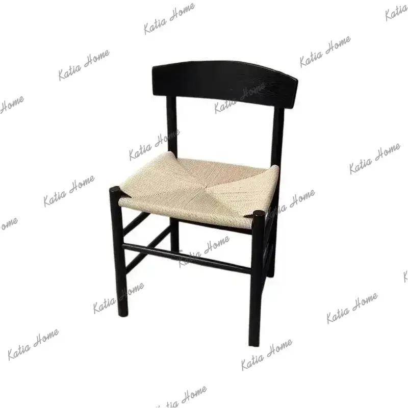 Factory Direct Minimalist Retro Dining Chair Wooden Restaurant Nordic Kitchen Dining Chair Modern Bedroom Sillas De Comedor Home