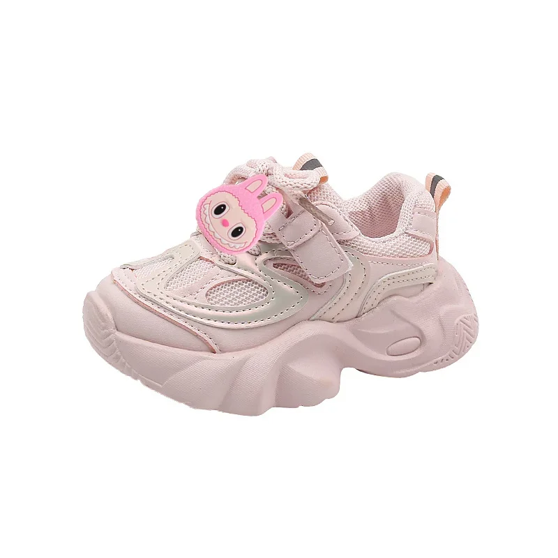 Sanrio primavera labubu niños moda niñas velcro zapatos para niños zapatillas de deporte nuevos zapatos casuales ligeros antideslizantes de suela blanda