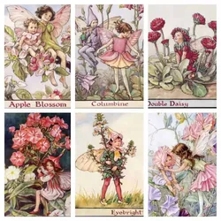 2025 New Flower Fairy Anime 5DDIY Diamond Painting Mosaic Jewelry Embroidery Room Bar Coffee Shop Room Decoration