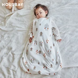 Baby Sleeping Bag Sleeveless Spring Baby Sleepsacks 3-24Months Kids Sleepwear Cute Animal Print Anti-Kick Blanket 2.5Tog