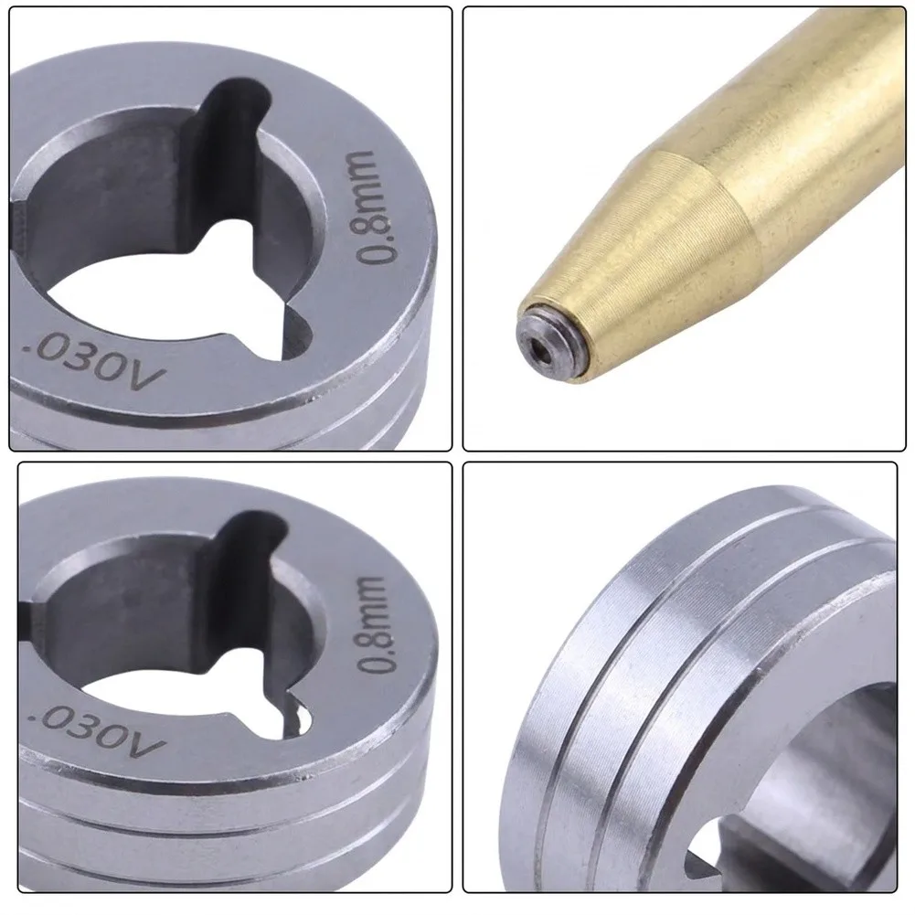 V-Groove Drive Roll Kit Two-Piece 0.8mm 79594 053695 for Miller for mig for welder Wire Feed Mechanisms and Maintenance