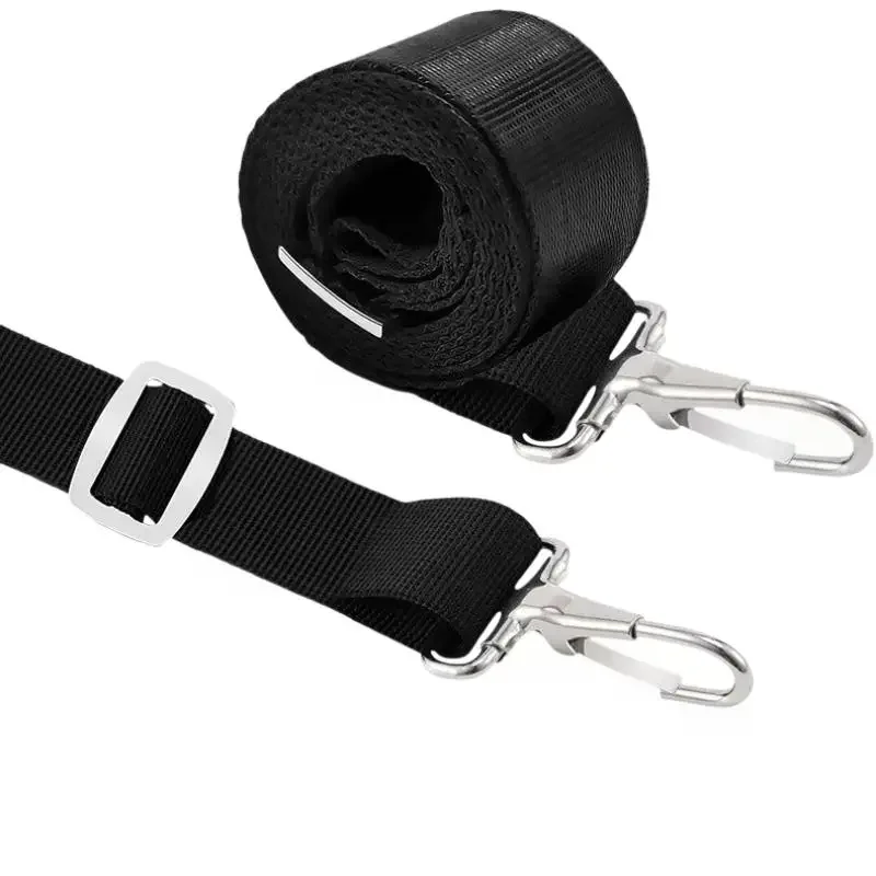Adjustable Marine Webbing Straps Weatherproof Boat Top Awning Tie Straps with Loop for Outdoor Boating Trips