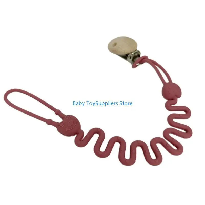 

R1WF Teether Toy Pacifier Strap Baby Product Baby Clip Soother Chain