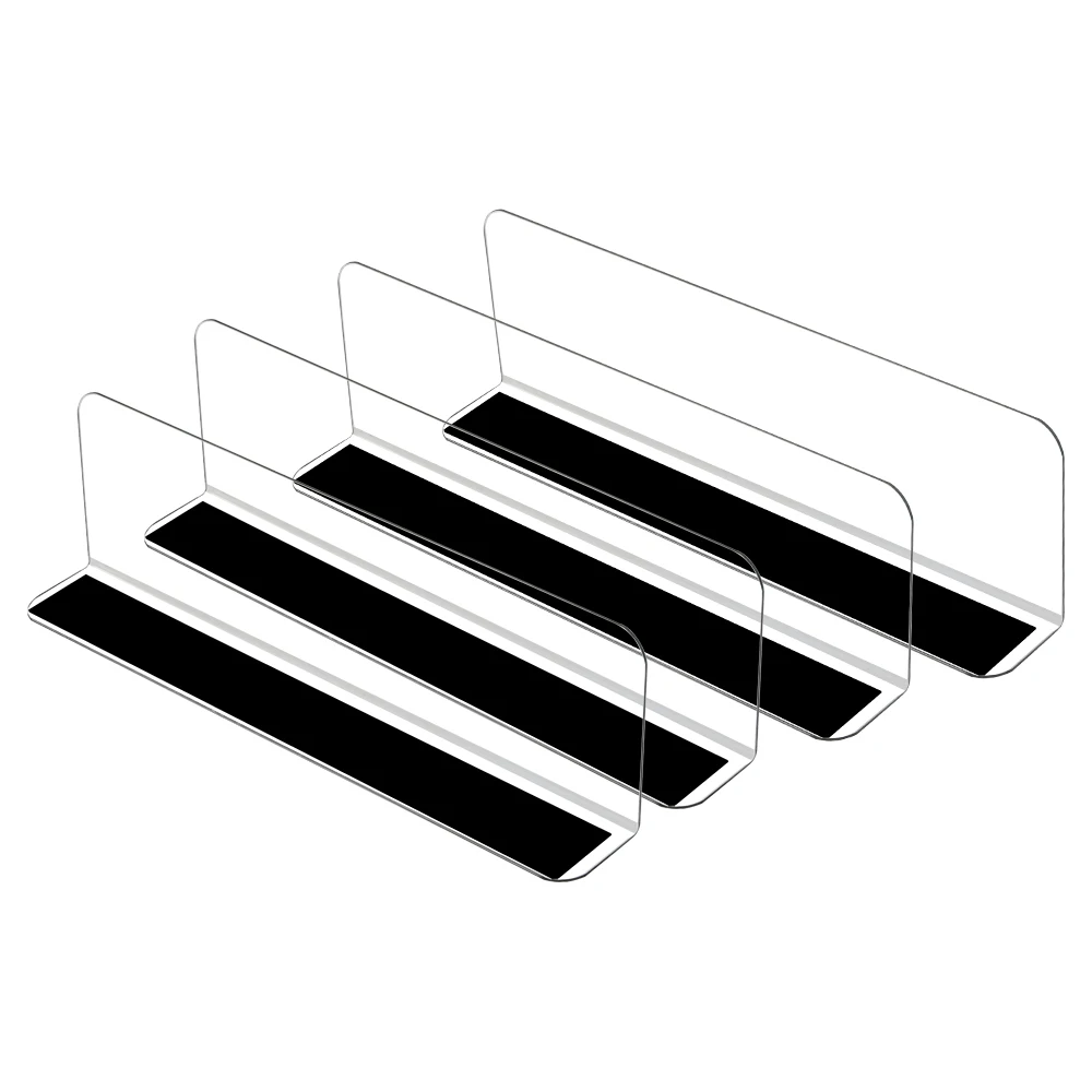 Shelf Separator High Strength PVC Magnetic Baffle for Shelf Display Separator L-Shaped Magnetic Baffle