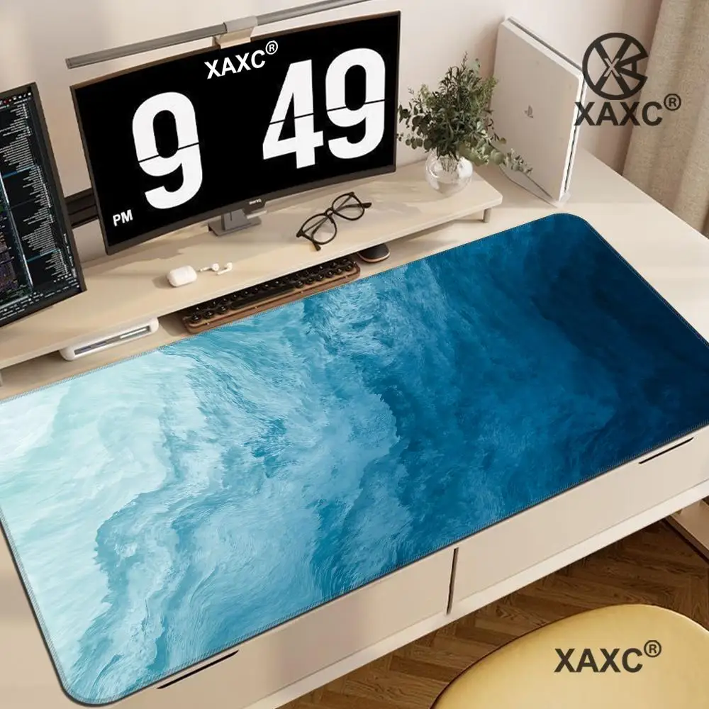 

Large Abstract Ocean Waves Gaming Mouse pad HD Printing Desk Mat Computer Keyboard Pad Anti-Slip Mousepad Desk Accessories XAXC