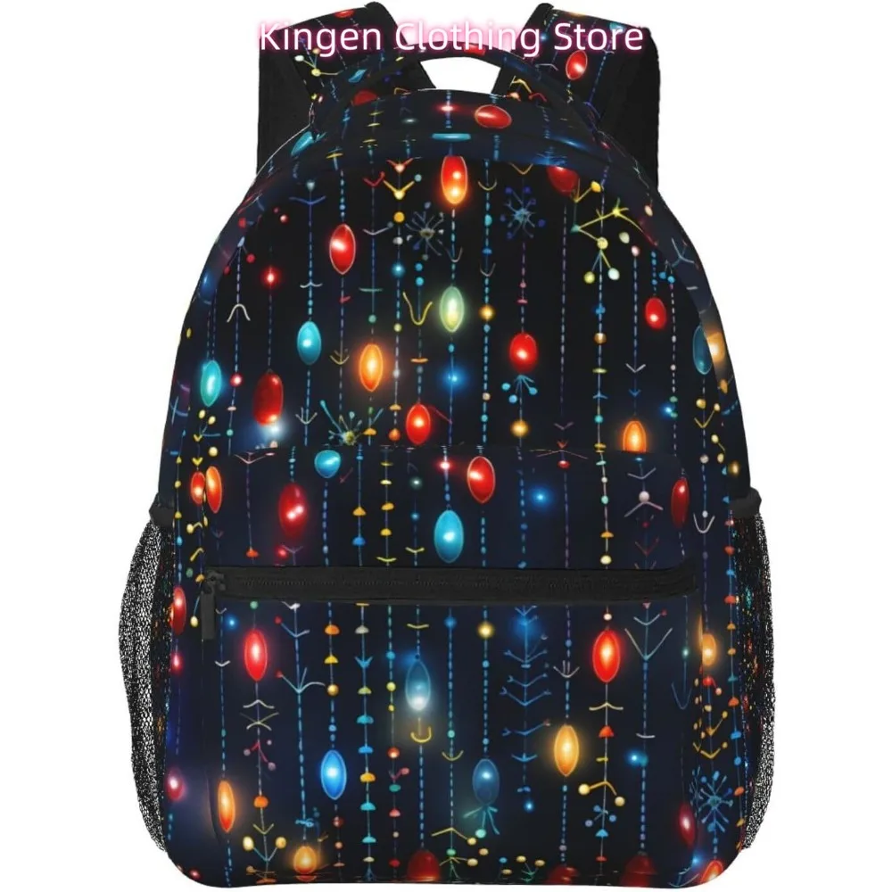 

Сумка для ноутбука «Снова в школу» Красочные фонари Легкий рюкзак для ноутбука Легкий многоцелевой дорожный повседневный рюкзак унисекс Co