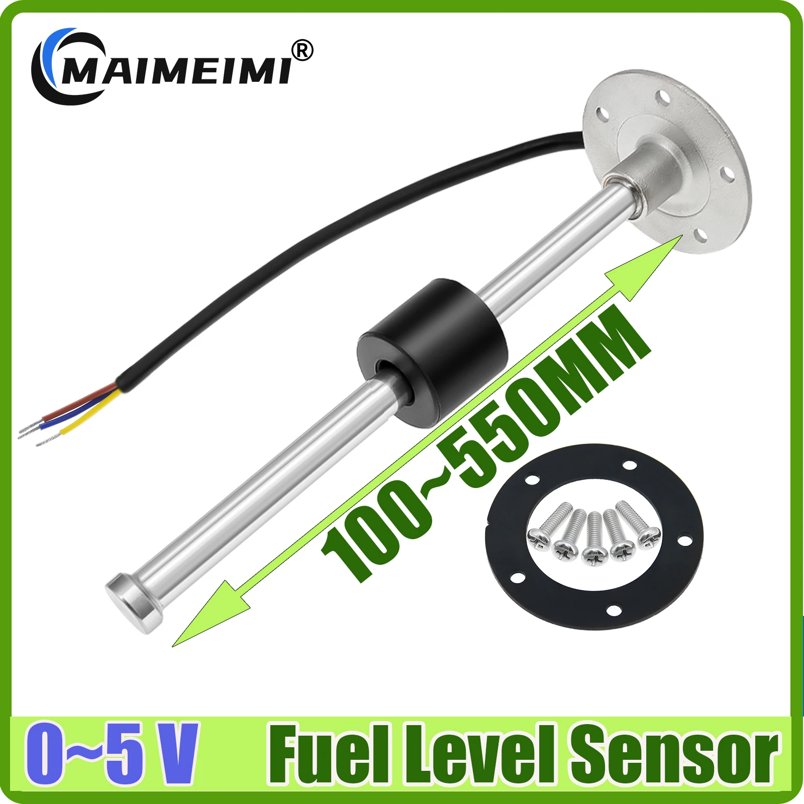 0-5V Output Signal Fuel Level Sensor 100MM,150MM,200MM,500MM Water Level Sensor for Auto Car Boat Yacht Oil Tank Meter Sensor