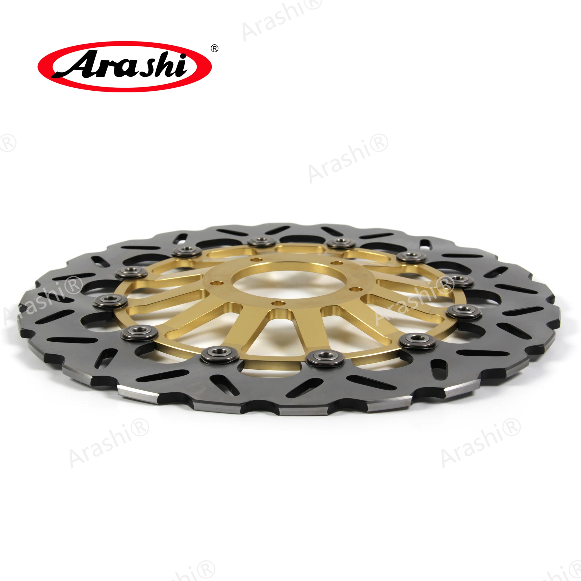 Arashi Full Floating Front Brake Disc Disk Rotors For DUCATI 1098 1098S TRICOLORE 2007 2008 / STREETFIGHTER 1100 2009 2010 2011