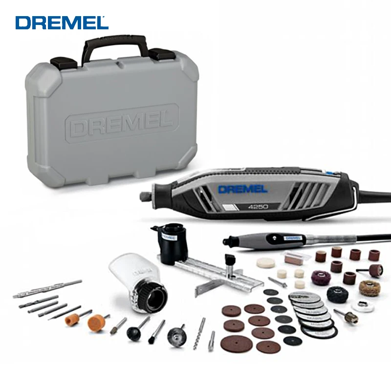 

Электрический роторный инструмент Dremel 4250, многофункциональный инструмент Dremel 3000 с профессиональными насадками для шлифовки и резки
